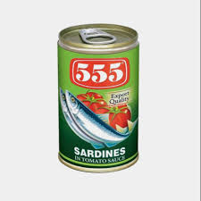 555 Sardines In Tomato Sauce Regular 5.5oz
